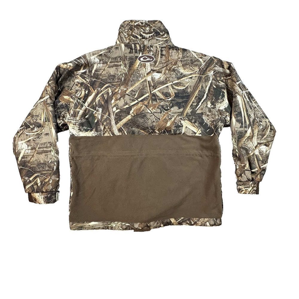 Drake Men's XL Hunting Realtree Camo 1/4 Zip Fleece Pullover Jacket SEE DESCRIPT - Picture 2 of 16